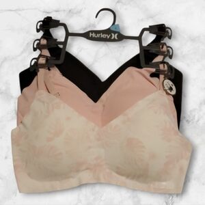 Hurley Wireless Soft Padded Sculpting Bras 3 Pack